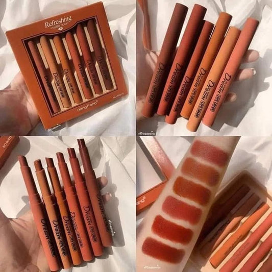 Heng Fang Matte Lip Crayon Set