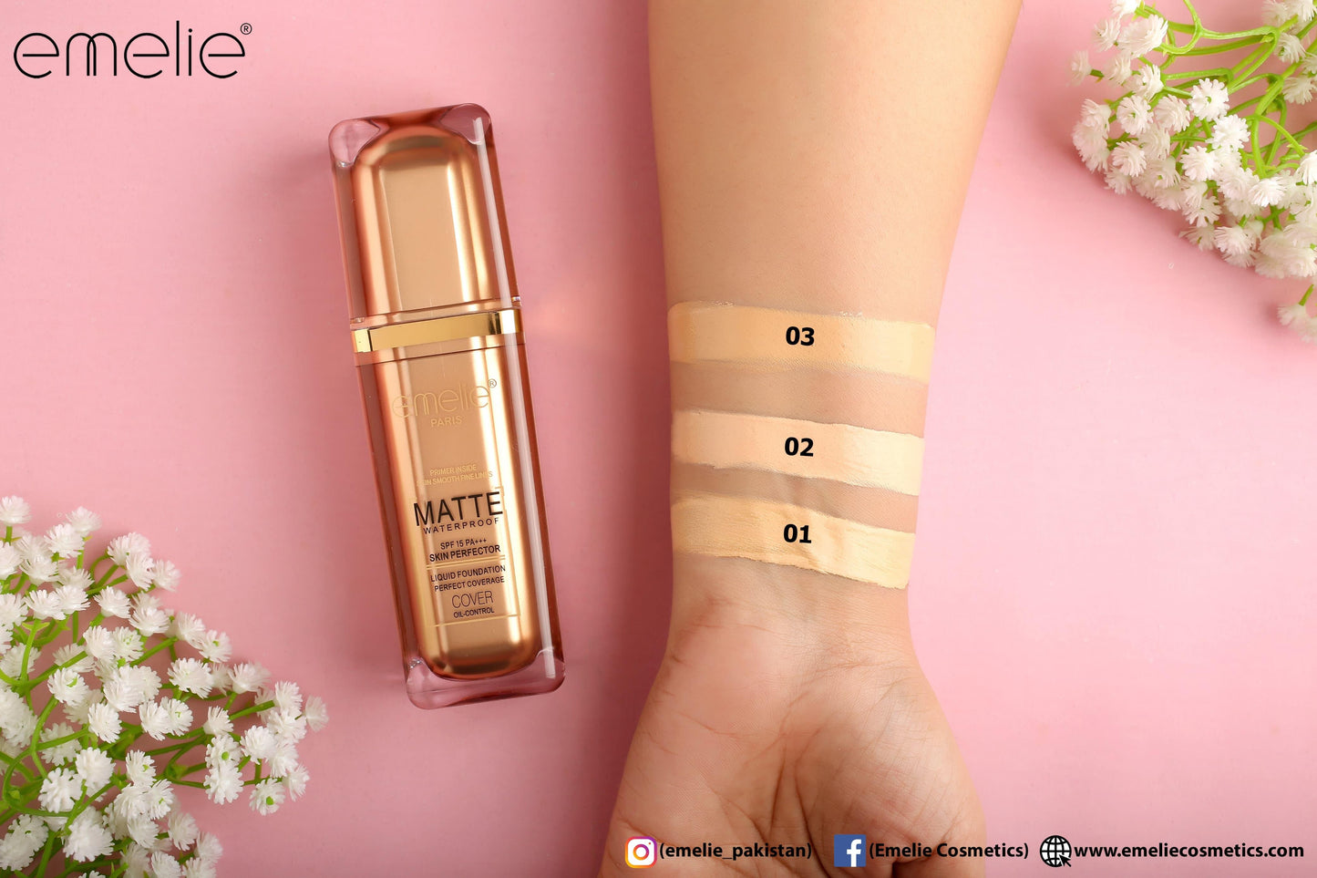Emelie Matte Water Proof Skin Perfector