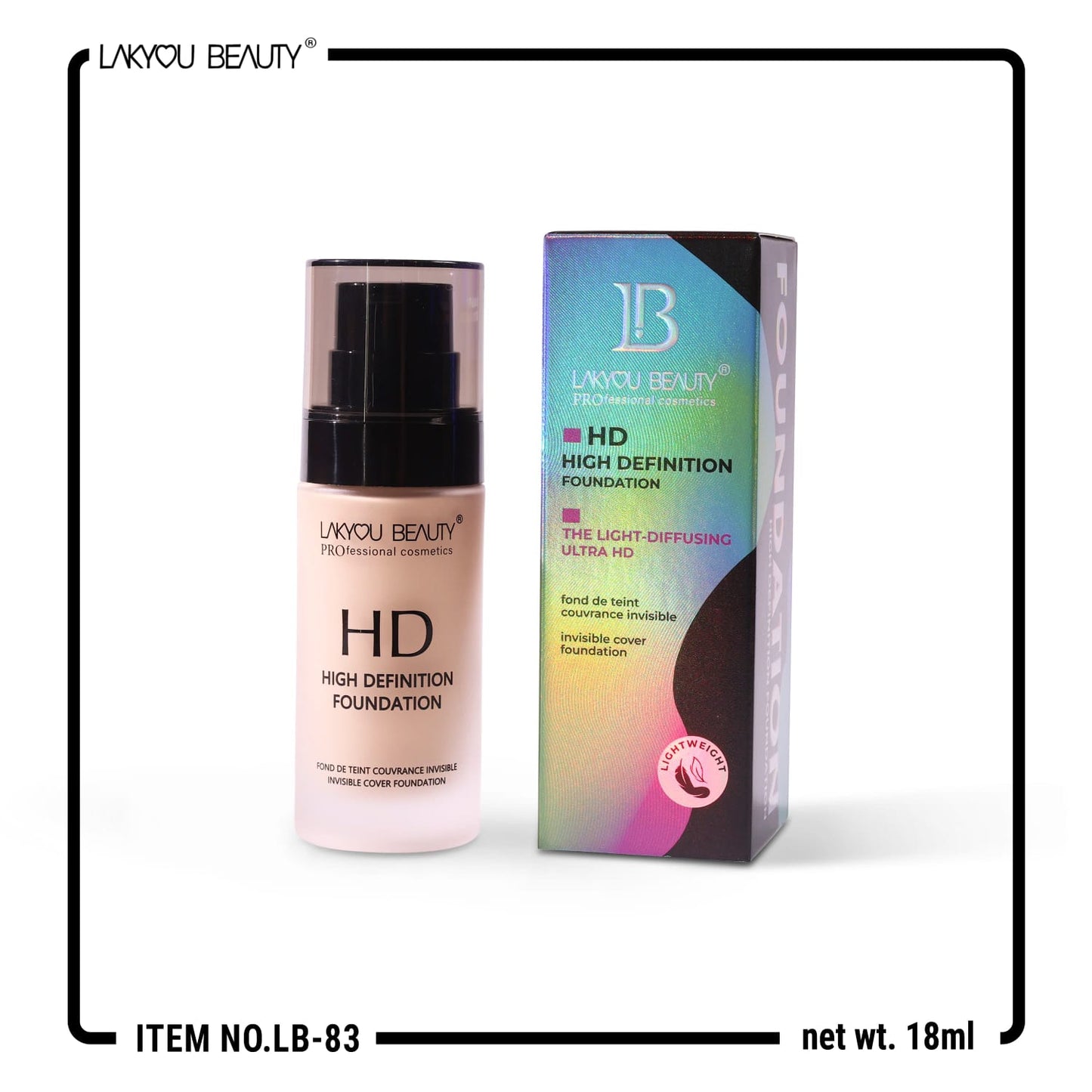 Lakyou Beauty - High Definition Foundation - 18ml