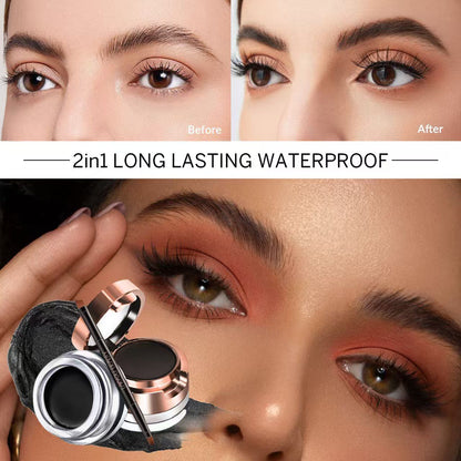 Lakyou Beauty Studio Touch Gel Kajal Eyeliner Cake 24 Hours Stay