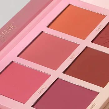 6 color blush palette