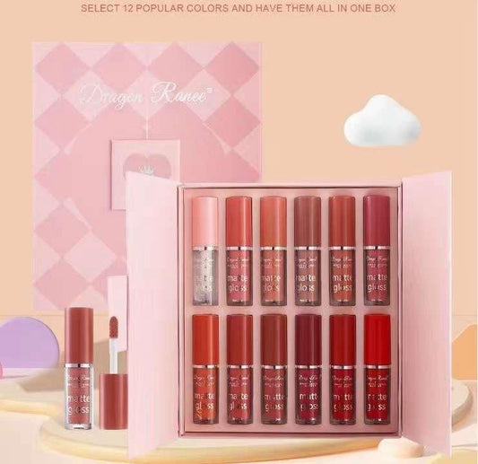 Dragon Ranee 12 Colors Matte Lip Glosses