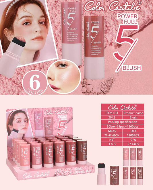 Color Castle Powerfull Blush On 6 Color Set