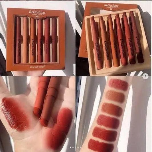 Heng Fang Matte Lip Crayon Set