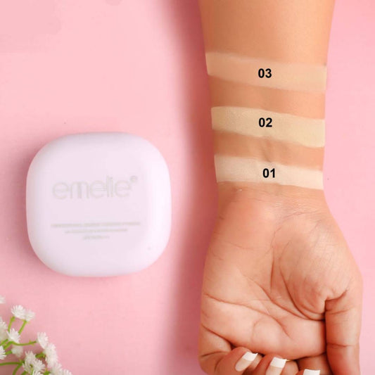 Emelie Professional Makeup Pressed Powder Oil Control Matte For 24 Hours SPF Pa+++