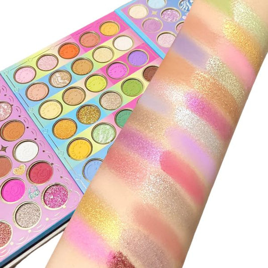 102-Colors Billie Blue Headphones Face Palette